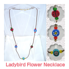 Ladybird Flower Necklace